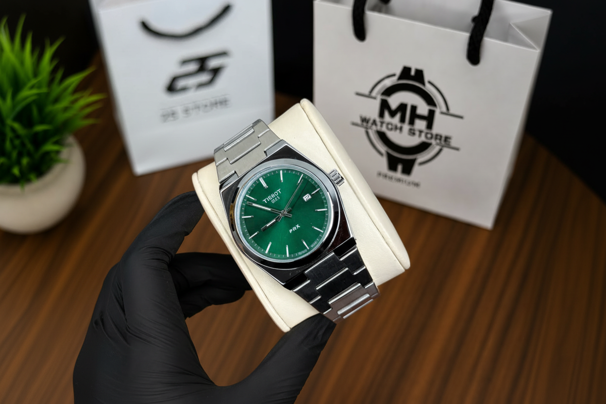 Tissot PRX 1853 Green Dial Swiss Watch - MH Watch Store